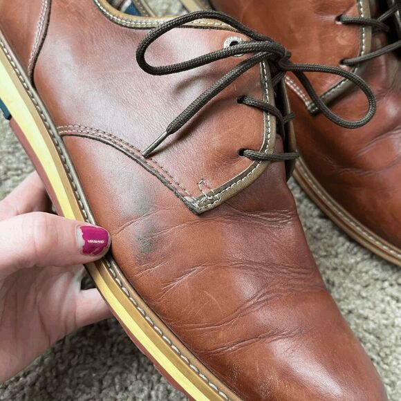 Pikolinos Vigo Brown Full Grain Leather Derby Shoes EU 45 Soft Broken-In main image 14